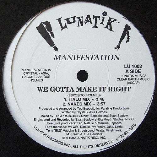 Manifestation gotta make - -,
