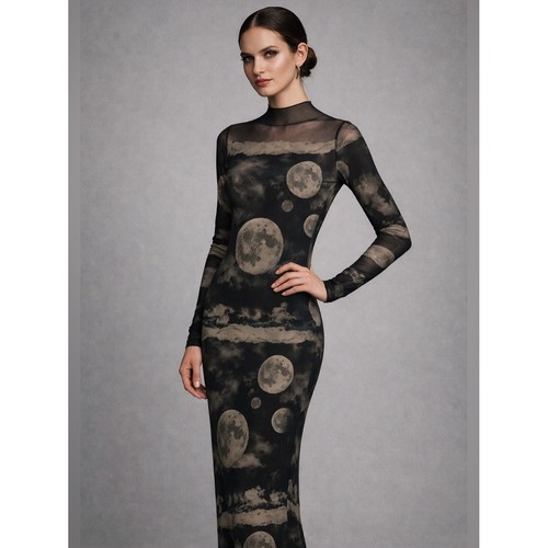 Maxi abito zara - zara, stampa